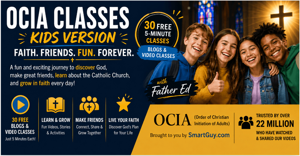 Introduction to Catholicism - 30 OCIA (Kid's Version) Video Classes to Grow in Faith