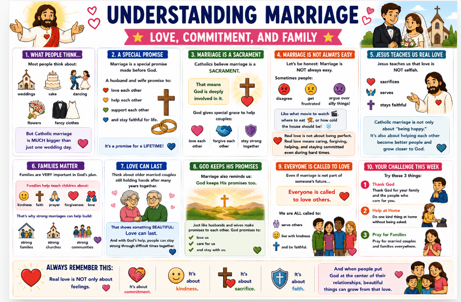 OCIA Kids Version Session 10: Marriage – Sacramental Love and Covenant
