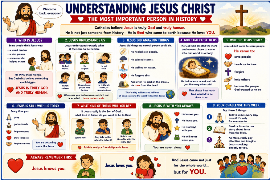 OCIA Kids Version Session 2: Who is Jesus Christ? – True God and True Man