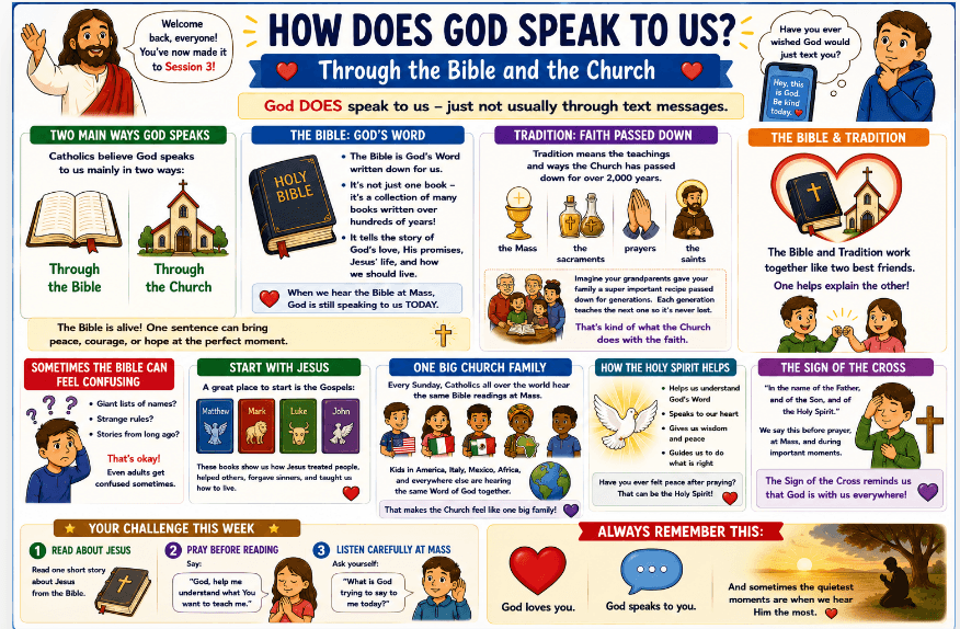 OCIA Kids Version Session 3: The Bible & Revelation – Scripture and Tradition