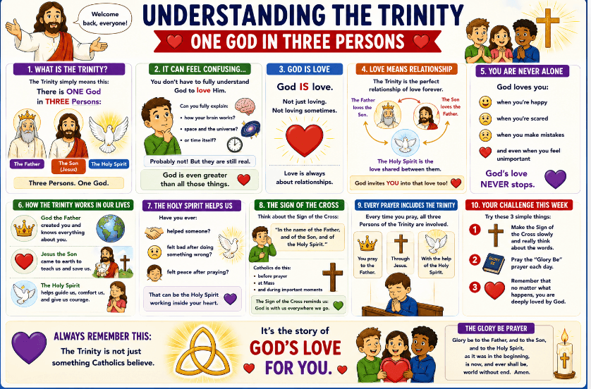 OCIA Kids Version Session 4: The Trinity & God’s Love