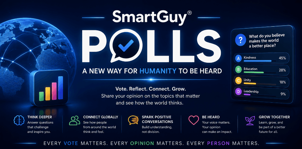 SmartGuy® Polls - A New Way for Humanity to Be Heard