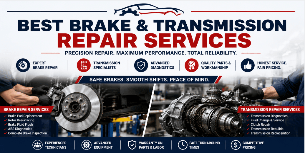 Best Brake & Transmission Repair Services: How to Choose the Right Auto Repair Shop