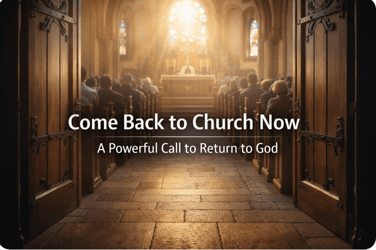 Come Back to Church Now - A Powerful Call to Return to God