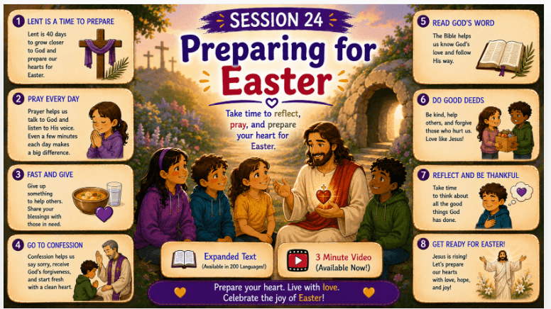 OCIA Kids Version Session 24: Retreat Reflection – Preparing the Heart for Easter Vigil